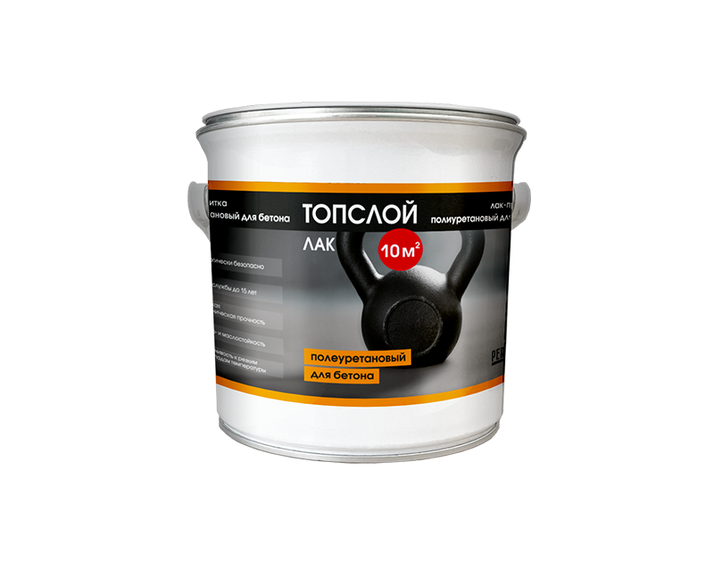 Лак-пропитка полиуретановый для бетона Топслой Лак, 3 кг
